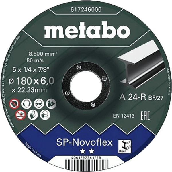 Disco Metabo Novoflex 180x6,0x22,23