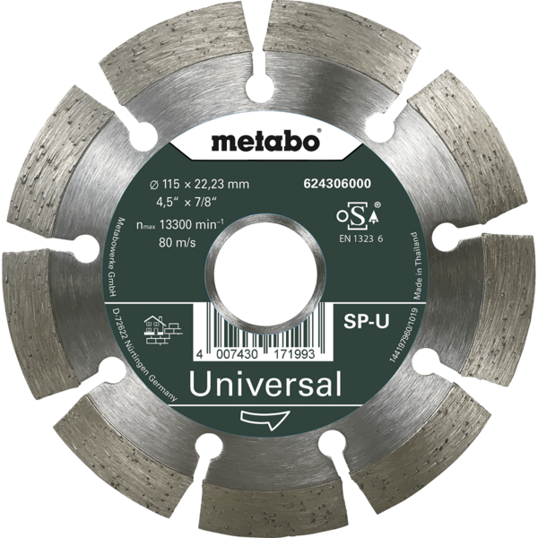 Disco Metabo Diamantado SP U 115X22,23