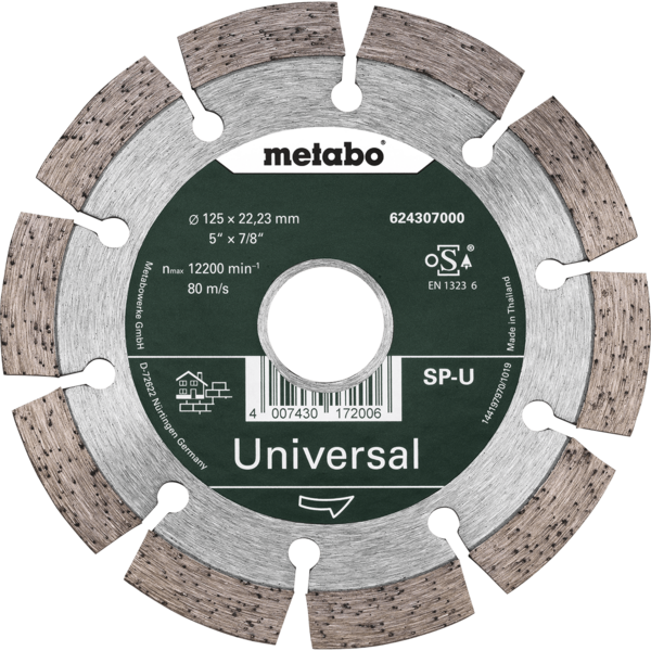 Disco Metabo Diamantado SP U 125X22,23