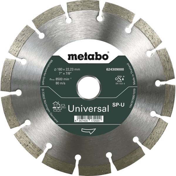 Disco Metabo Diamantado SP U 180X22,23