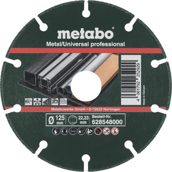 Disco Metabo Diamantado MUP125x1,3x22,23