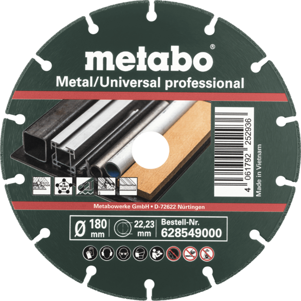 Disco Metabo Diamantado MUP180x1,3x22,23