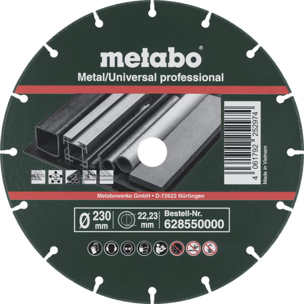 Disco Metabo Diamantado MUP230x1,3x22,23