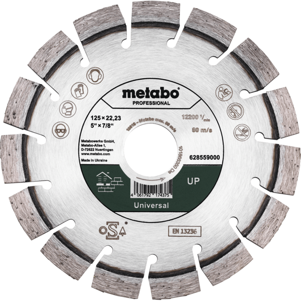 Disco Metabo Diamantado UP 125x22,23