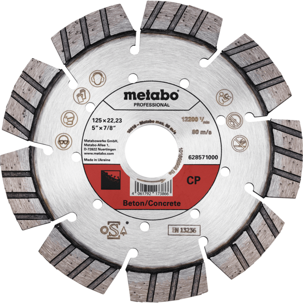 Disco Metabo Diamantado CP 125x22,23