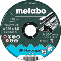 Disco Metabo Novorapid 125x1,0x22,23mm Inox