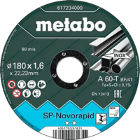 Disco Metabo Novorapid 180x1,6x22,23mm Inox