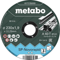 Disco Metabo Novorapid 230x1,9x22,23mm Inox