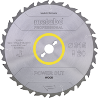 Disco Metabo PowerCut Prof 315x30 20FZ 22°
