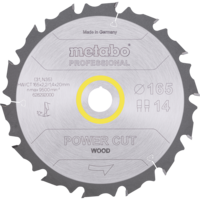 Disco Metabo PowerCut Wood Pro 165X20 D14 DP