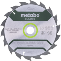 Disco Metabo Wood 165x20 18WZ 20°